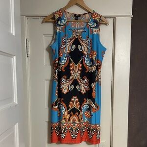 MSK Multicolor Paisley Mini Dress